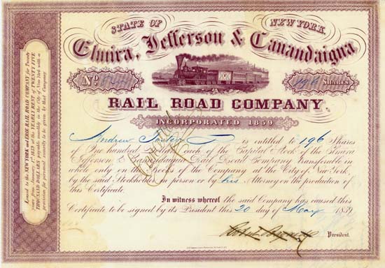 Elmira, Jefferson & Canandaigua Rail Road Company