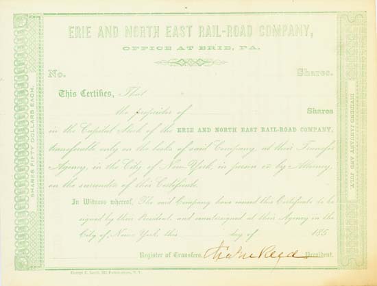 Erie and North East Rail-Road Company