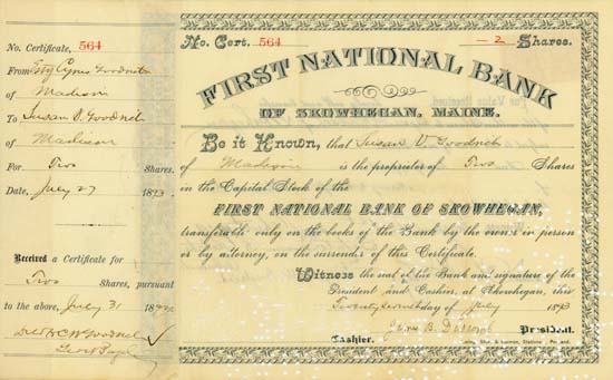 First National Bank of Skowhegan
