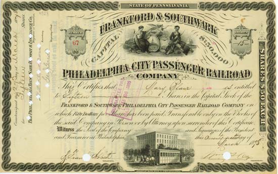 Frankford & Southwark Philadelphia City Passenger Railroad Company