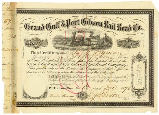 Grand Gulf & Port Gibson Rail Road Co.