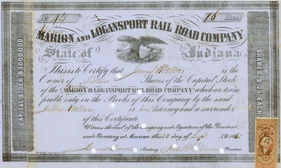 Marion (Union) and Logansport Rail Road Company