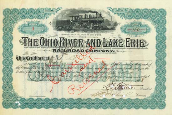 Ohio River and Lake Erie Railroad Company