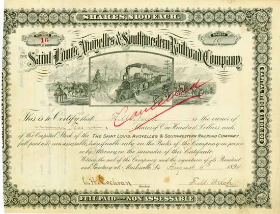 Saint Louis, Avoyelles & Southwestern Railroad Company