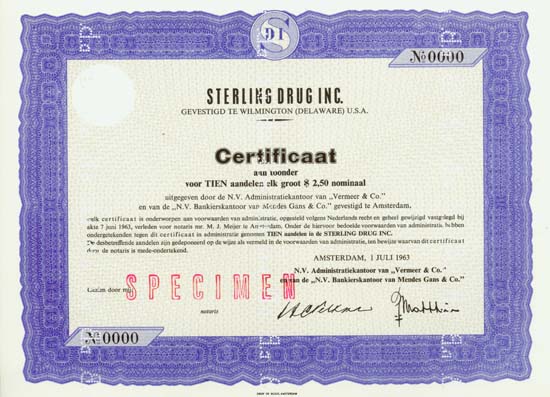 Sterling Drug Inc.