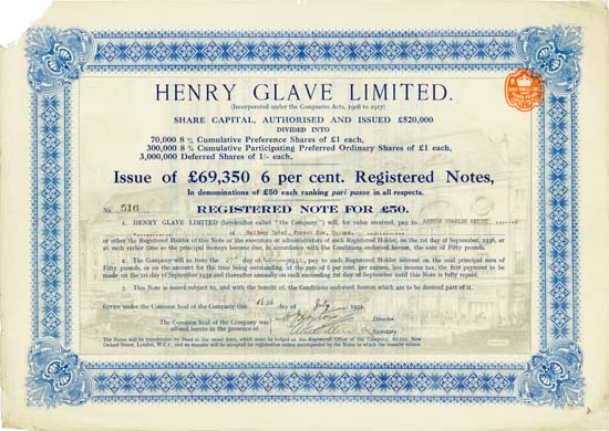 Henry Glave Ltd.