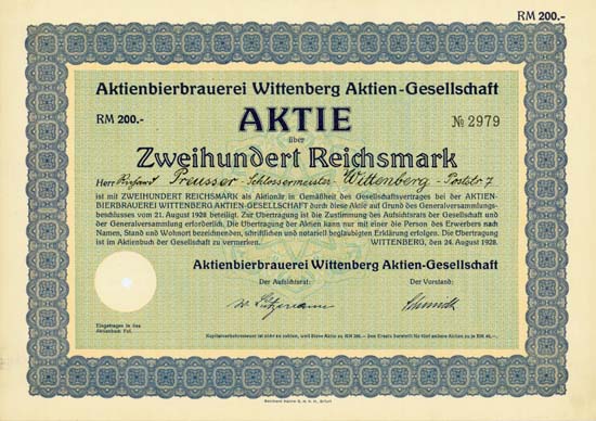Aktienbierbrauerei Wittenberg AG