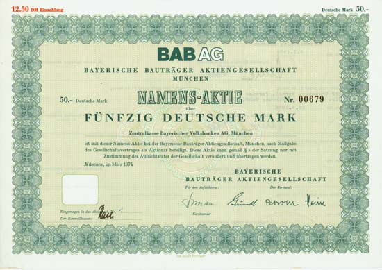 BAB Bayerische Bauträger AG