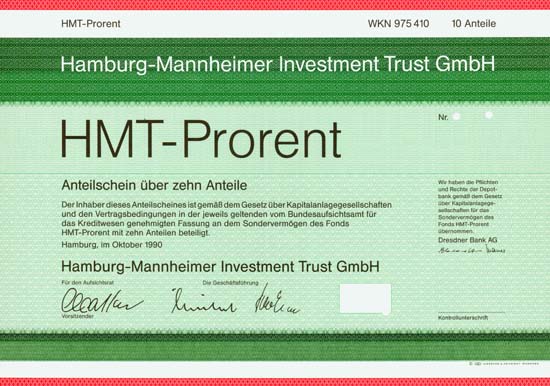 Hamburg-Mannheimer Investment Trust GmbH