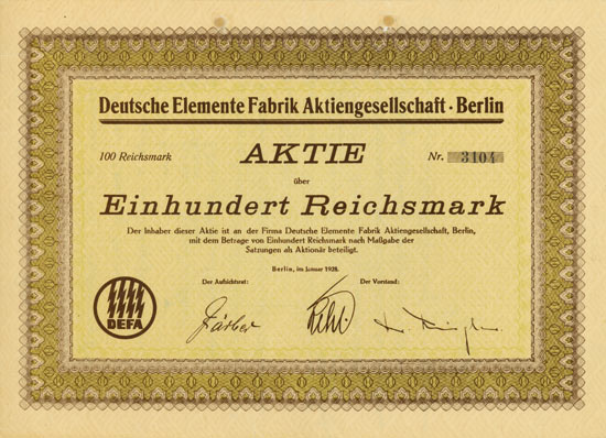 Deutsche Elemente Fabrik AG
