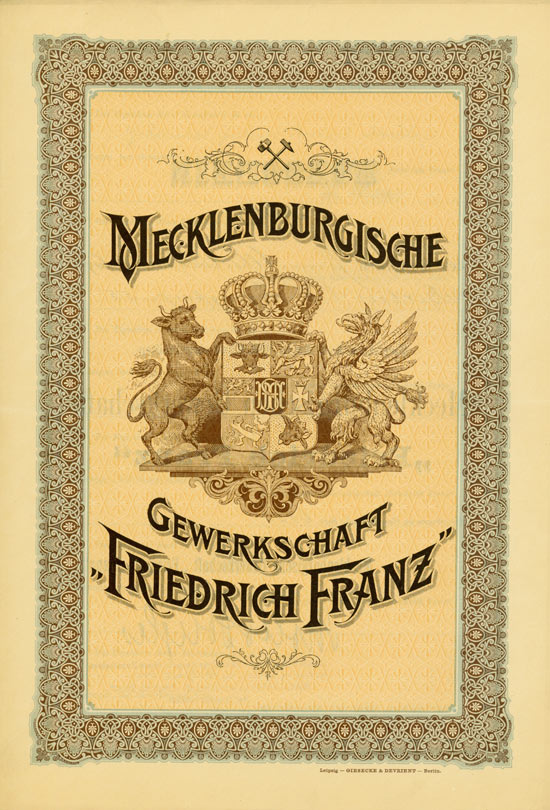 Mecklenburgische Gewerkschaft “Friedrich Franz”
