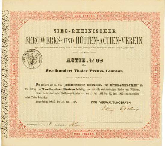 Sieg-Rheinischer Bergwerks- und Hütten-Actien-Verein