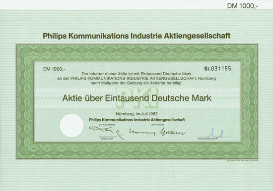 Philips Kommunikations Industrie AG [Multiauktion 2]