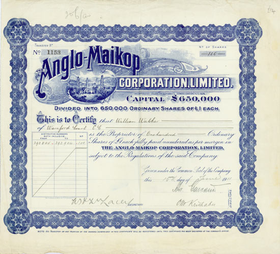 Anglo-Maikop Corporation, Limited
