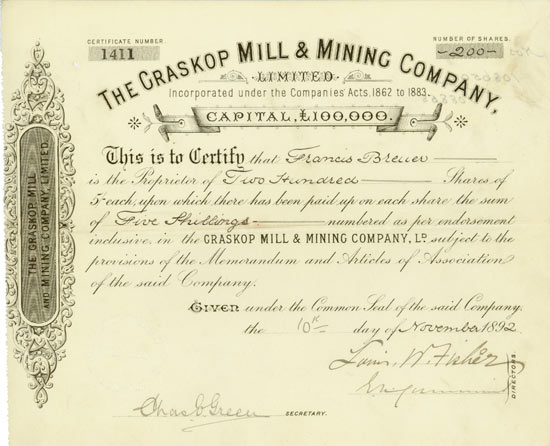Graskop Mill & Mining Company, Limited