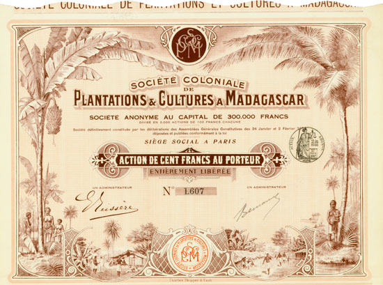 Société Coloniale de Plantations & Cultures a Madagascar