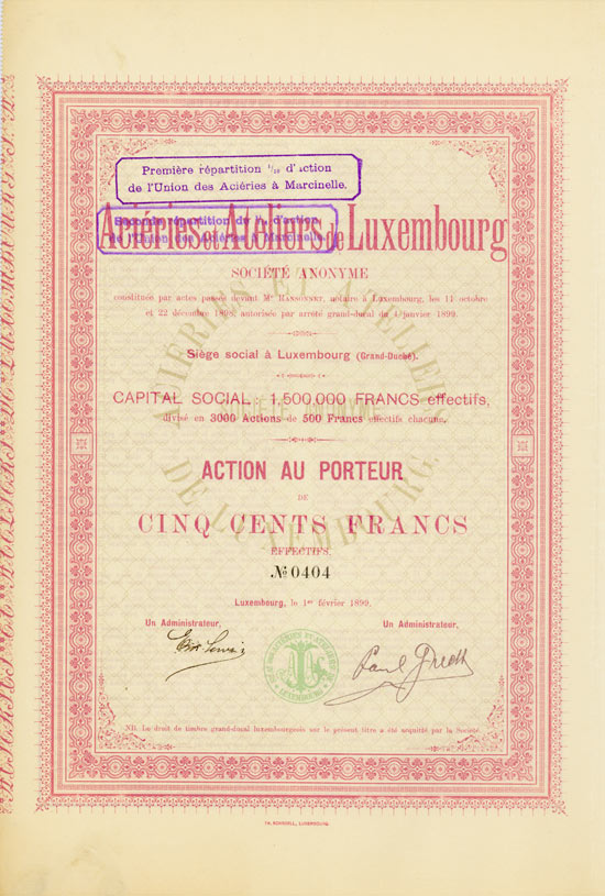 Aciéries et Ateliers de Luxembourg Société Anonyme