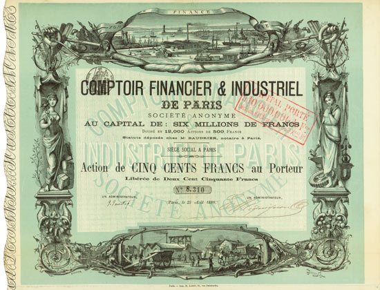 Comptoir Financier & Industriel de Paris Société Anoynme