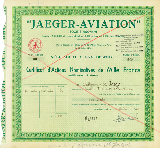 Jaeger-Aviation Société Anonyme