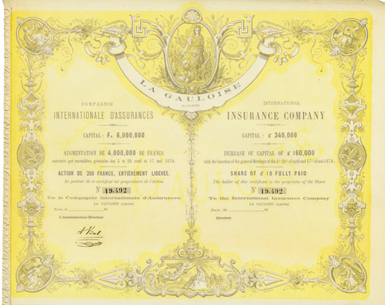 La Gauloise (Limited) Compagnie Internationale d’Assurances / International Insurance Company