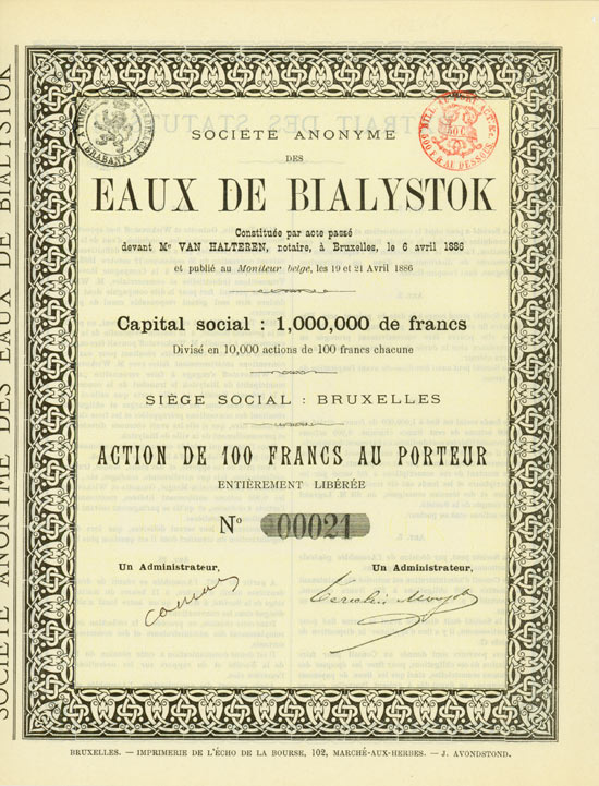 Société Anoynme des Eaux de Bialystok