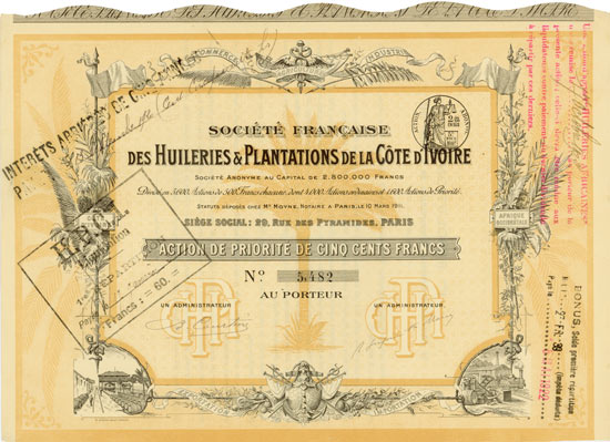 Société Francaise des Huileries & Plantations de la Côte d' Ivoire