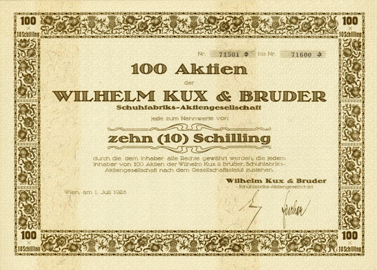 Wilhelm Kux & Bruder Schuhfabriks-AG