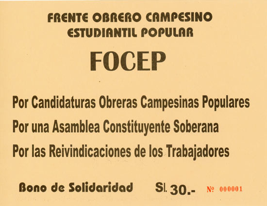 Frente Obrero Campesino Estudiantil Popular FOCEP
