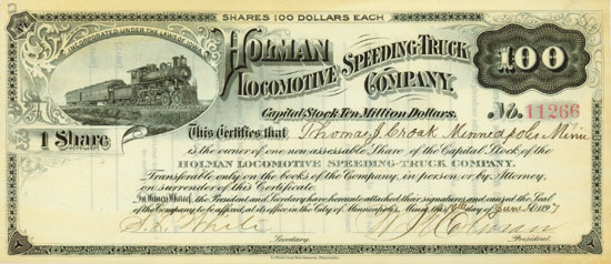 Holman Locomotive Speeding Truck Company