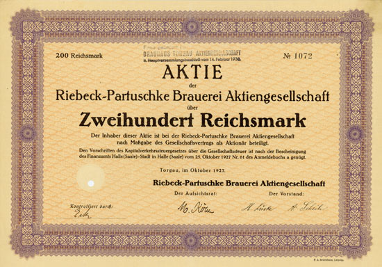 Riebeck-Partuschke Brauerei AG