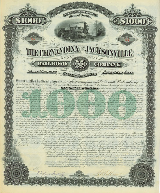 Fernandina and Jacksonville Railroad Company
