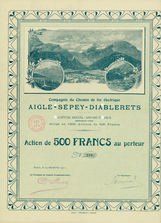 Compagnie du Chemin de Fer èlectrique Aigle-Sépey-Diablerets