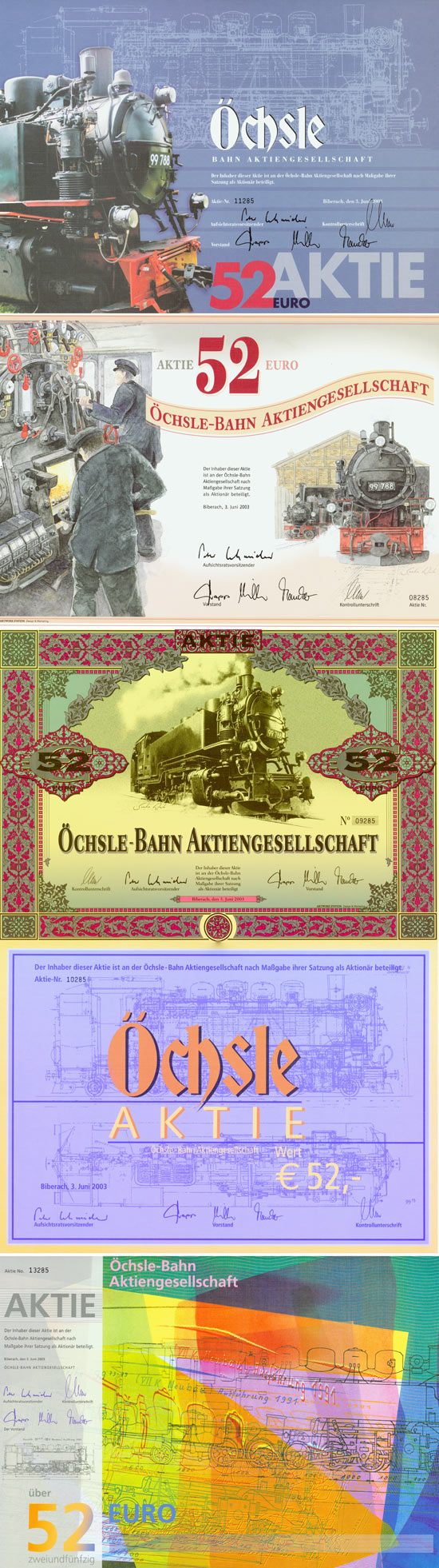 Öchsle-Bahn AG [6 Stück]