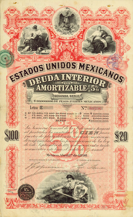 Estados Unidos Mexicanos [4 Stück]