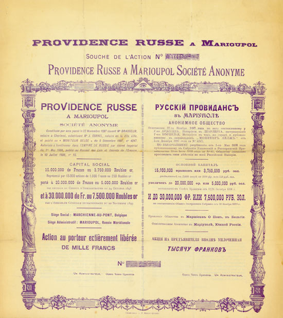 Providence Russe a Marioupol Société Anonyme