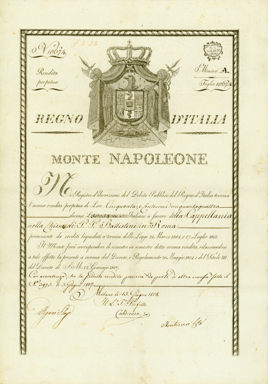 Regno d'Italia - Monte Napoleone