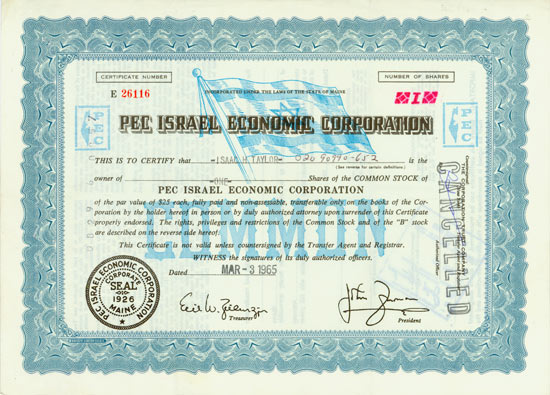 PEC Israel Economic Corporation