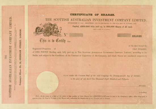 Scottish Australian Investment Company Limited