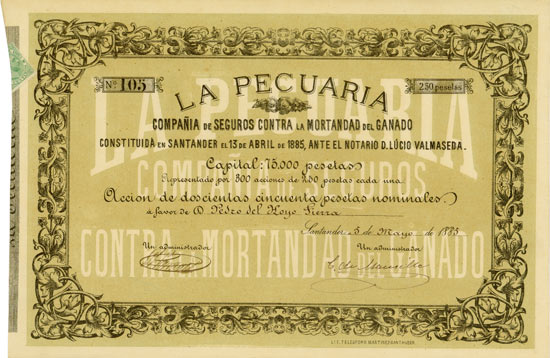 La Pecuaria - Compañia de Seguros Contra la Mortandad del Ganado