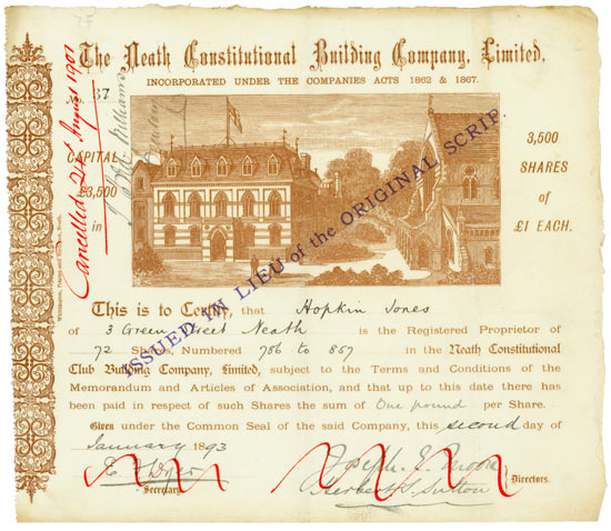 Neath Constitutional Club Building Company, Limited
