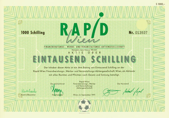 Rapid Wien Finanzberatungs-, Werbe- und Veranstaltungs-AG