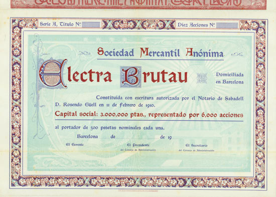 Sociedad Mercantil Anónima Electra Brutau