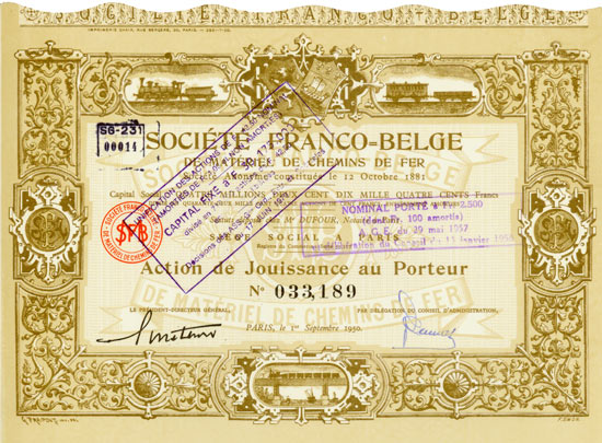 Société Franco-Belge de Matériel de Chemins de Fer