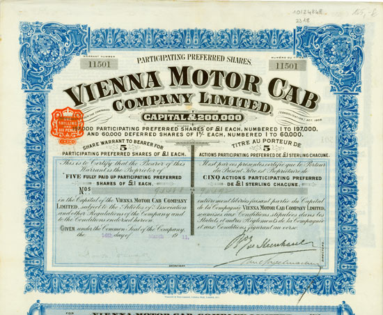 Vienna Motor Cab Company Limited