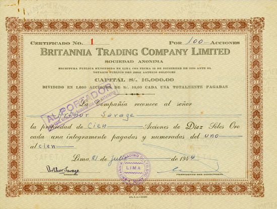 Britannia Trading Company Limited