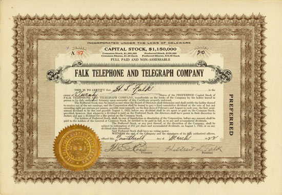 Falk Telephone and Telegraph Company