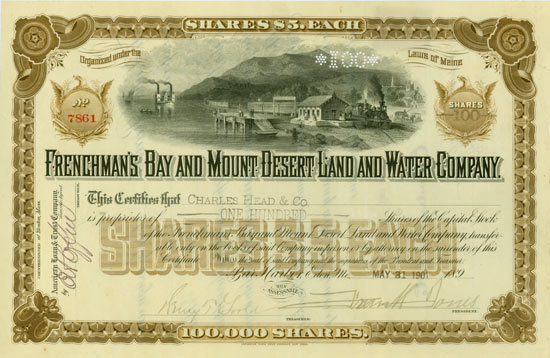 Frenchman's Bay and Mount Desert Land and Water Company