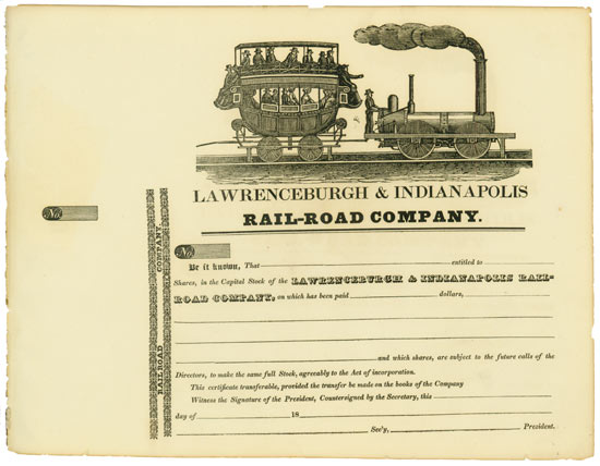 Lawrenceburgh & Indianapolis Rail-Road Company