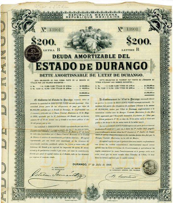Republica Mexicana - Esdado de Durango