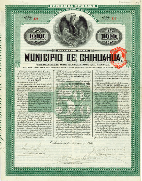 Republica Mexicana - Municipio de Chihuahua